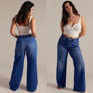 We The Free CRVY Graceland Low Rise Straight Jeans in Country Blue NEW